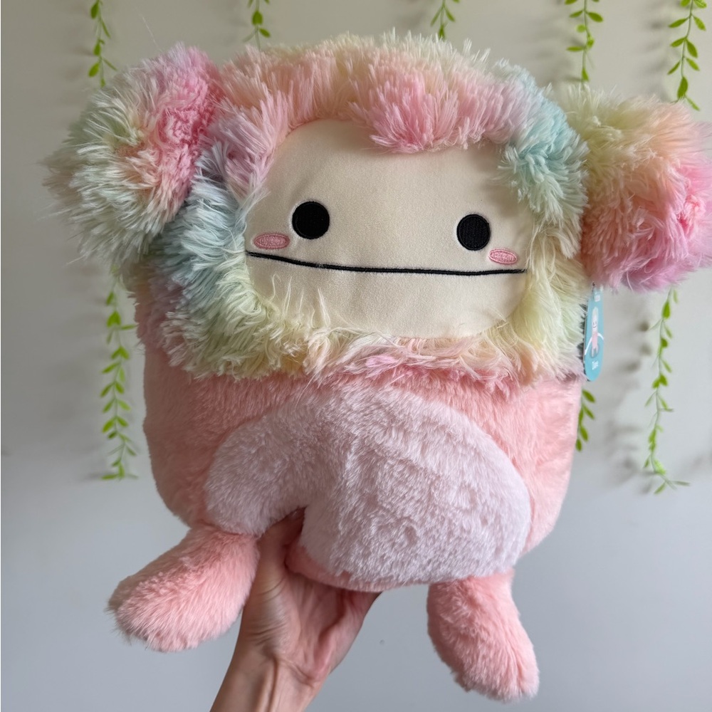 RARE 12’ rainbow Diane the big foot Squishmallow